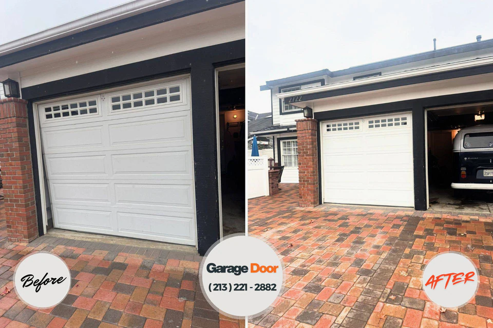 Before and after: garage door repair Fountainhead-Orchard Hills, MD